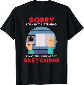 Sketcher Drawing Artistic Sketching Funny Sketch Draw Lover T-Shirt