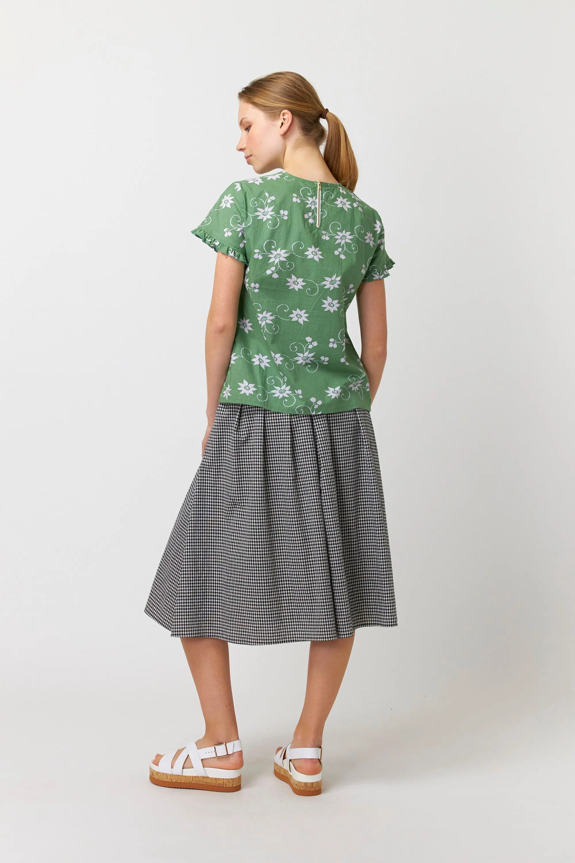Sylvester Water Lily top - Apple