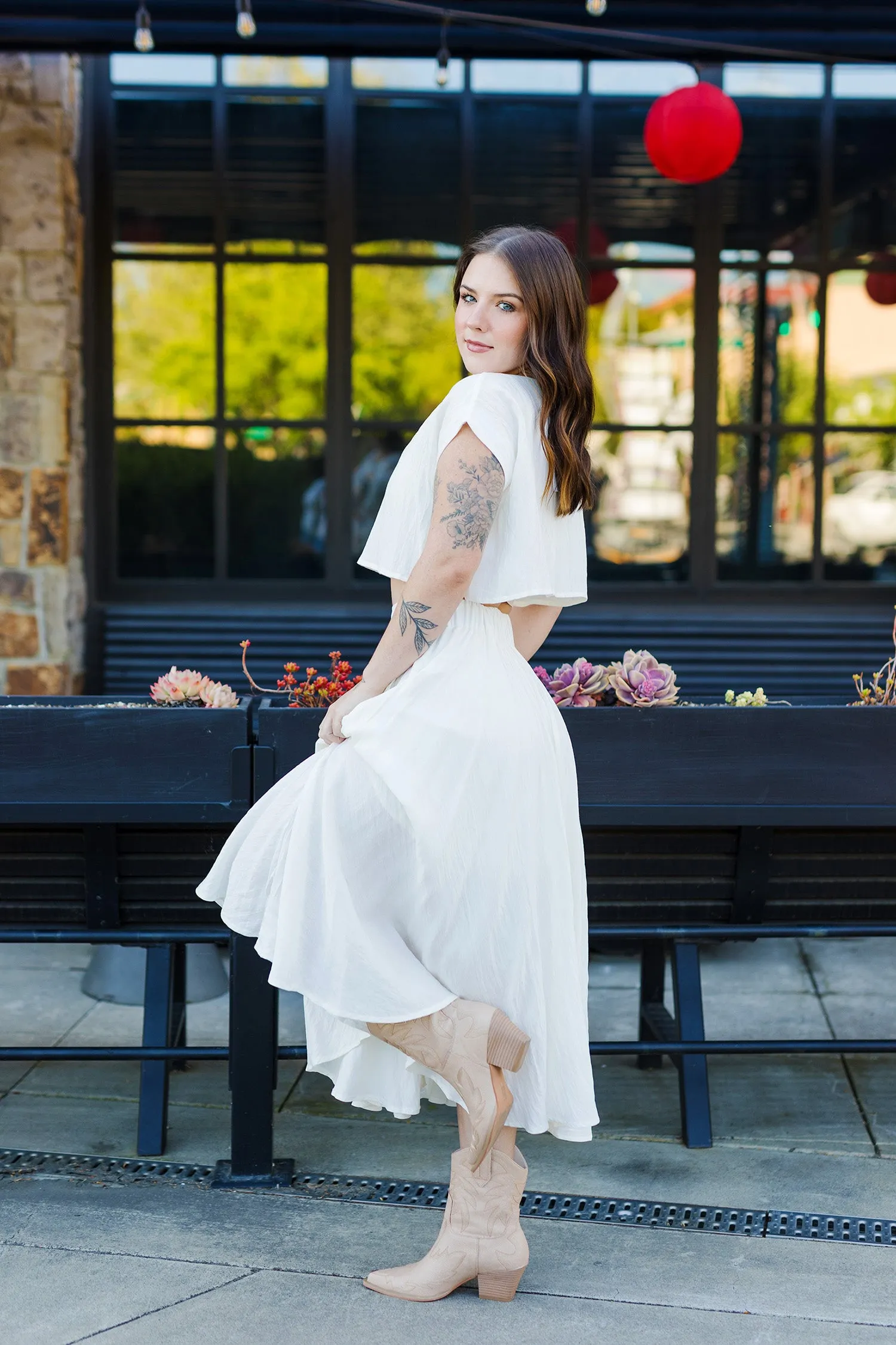 The Cassie Linen Skirt Set