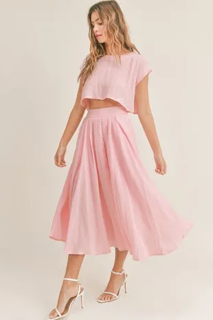 The Cassie Linen Skirt Set