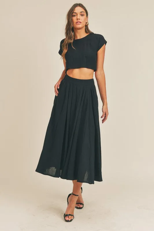 The Cassie Linen Skirt Set