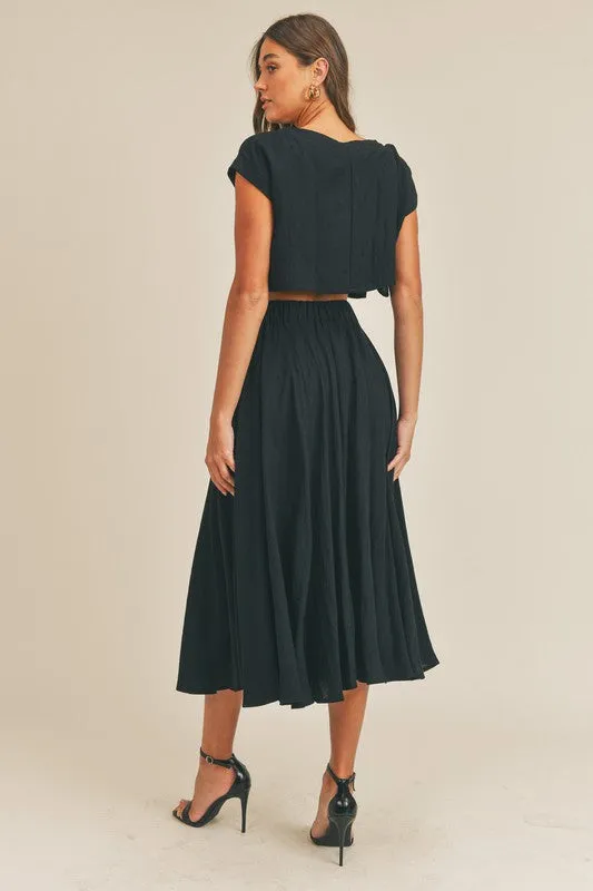 The Cassie Linen Skirt Set
