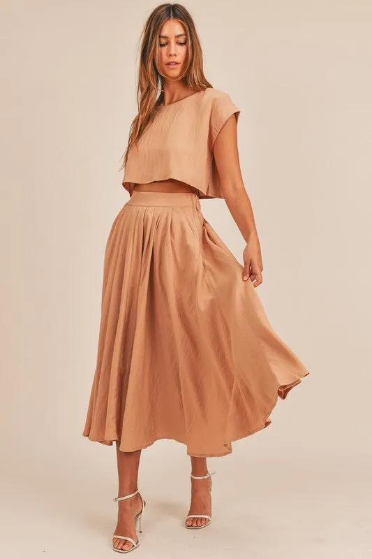 The Cassie Linen Skirt Set