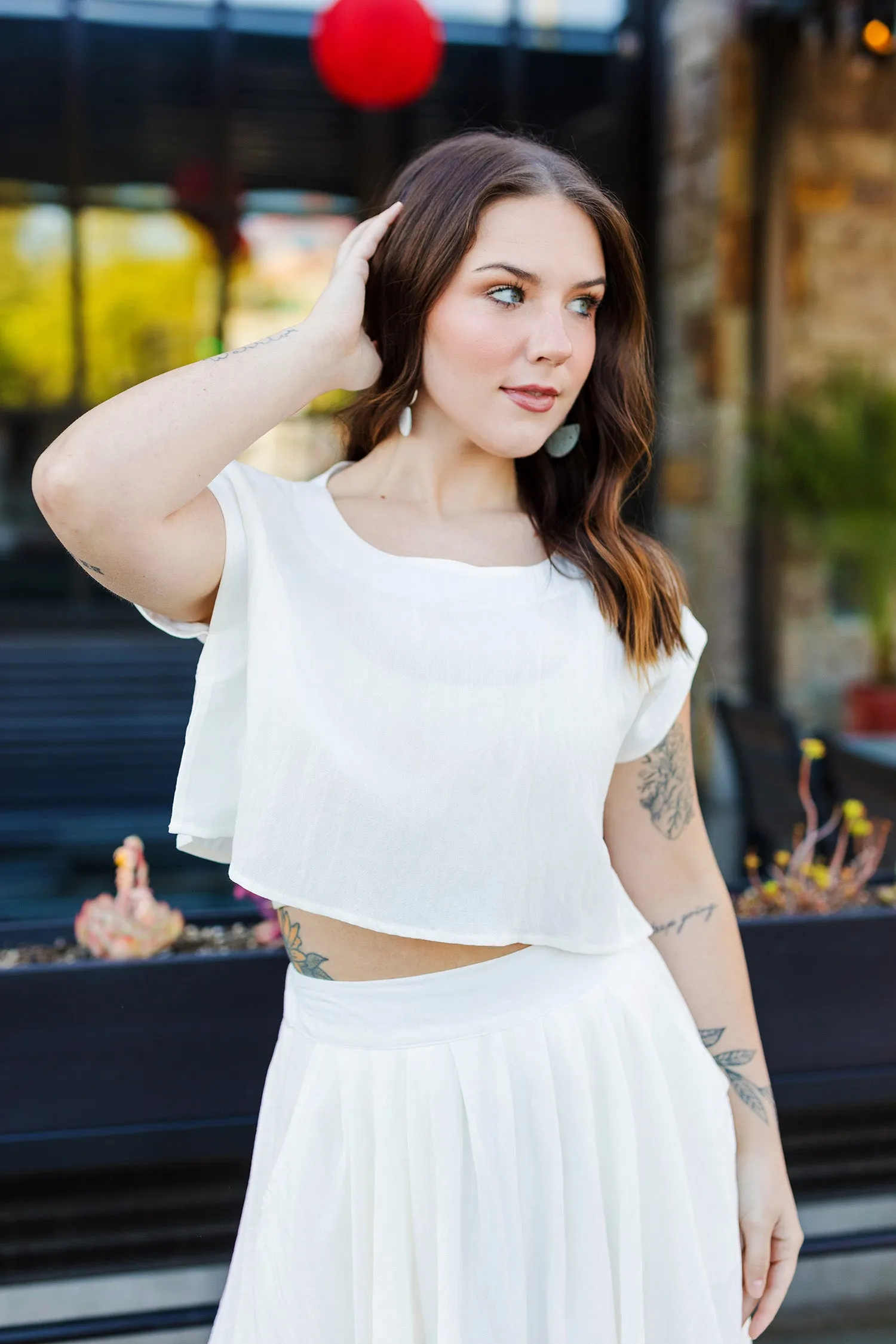 The Cassie Linen Skirt Set