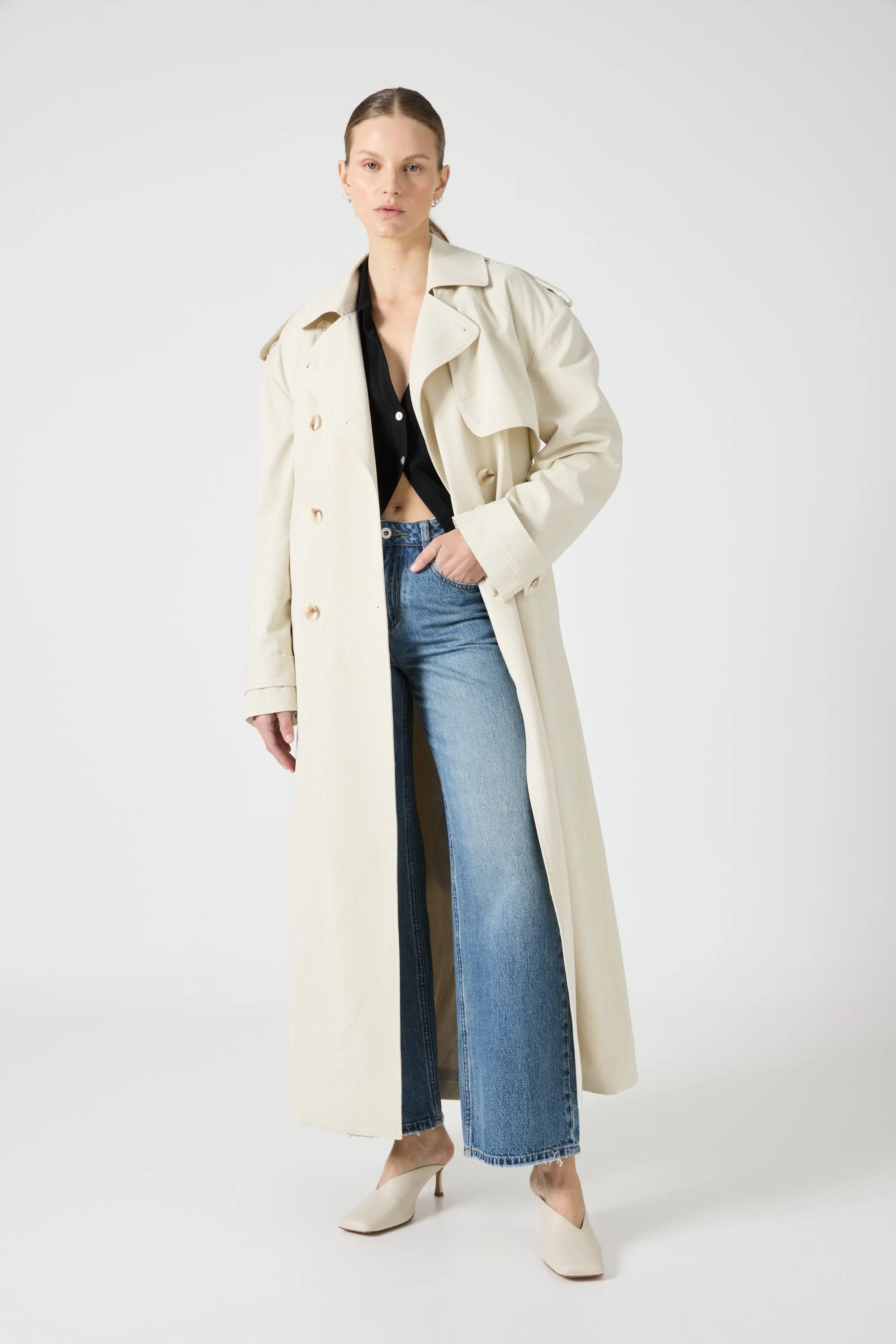TRANSIT TRENCH COAT | DUST