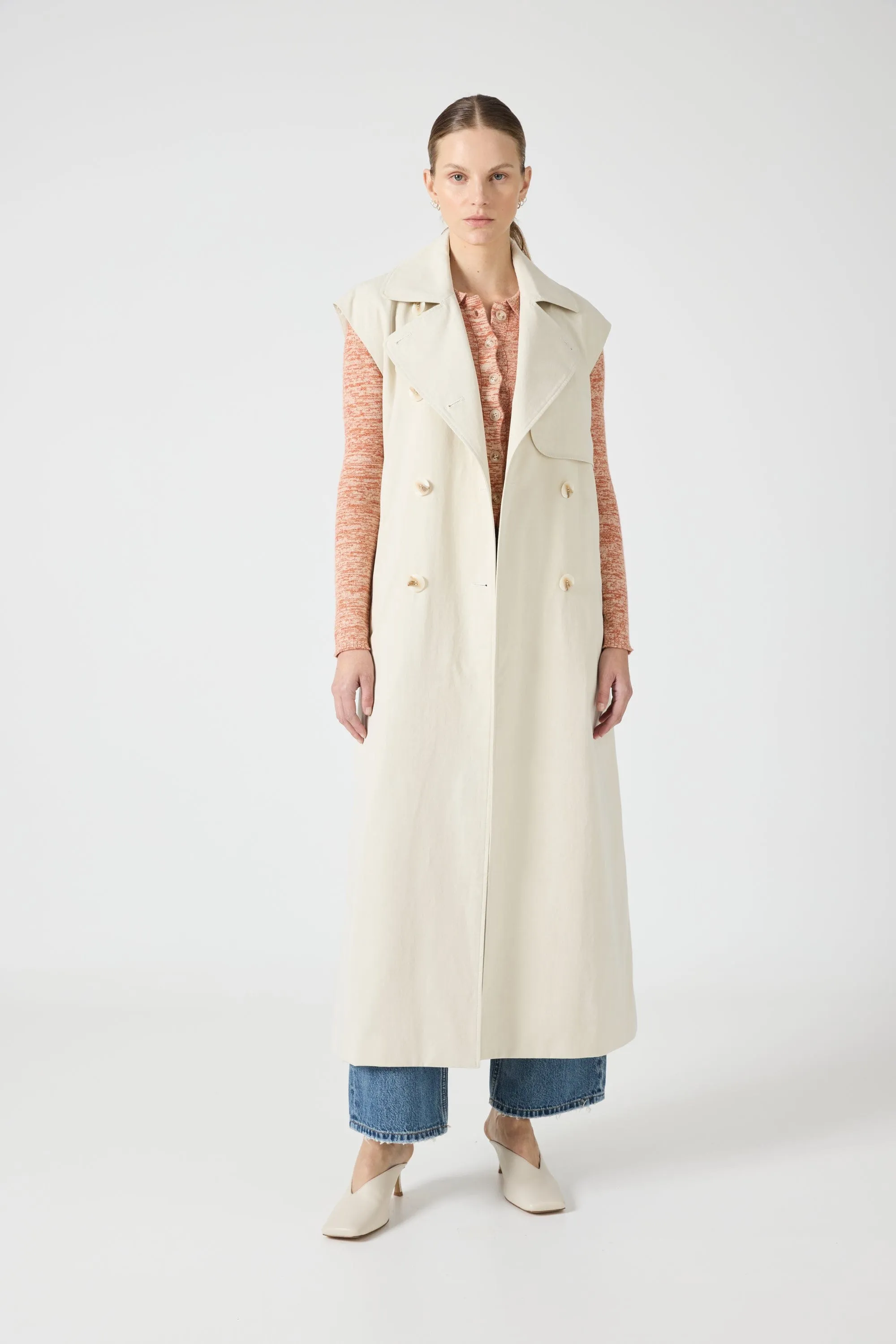 TRANSIT TRENCH VEST | DUST