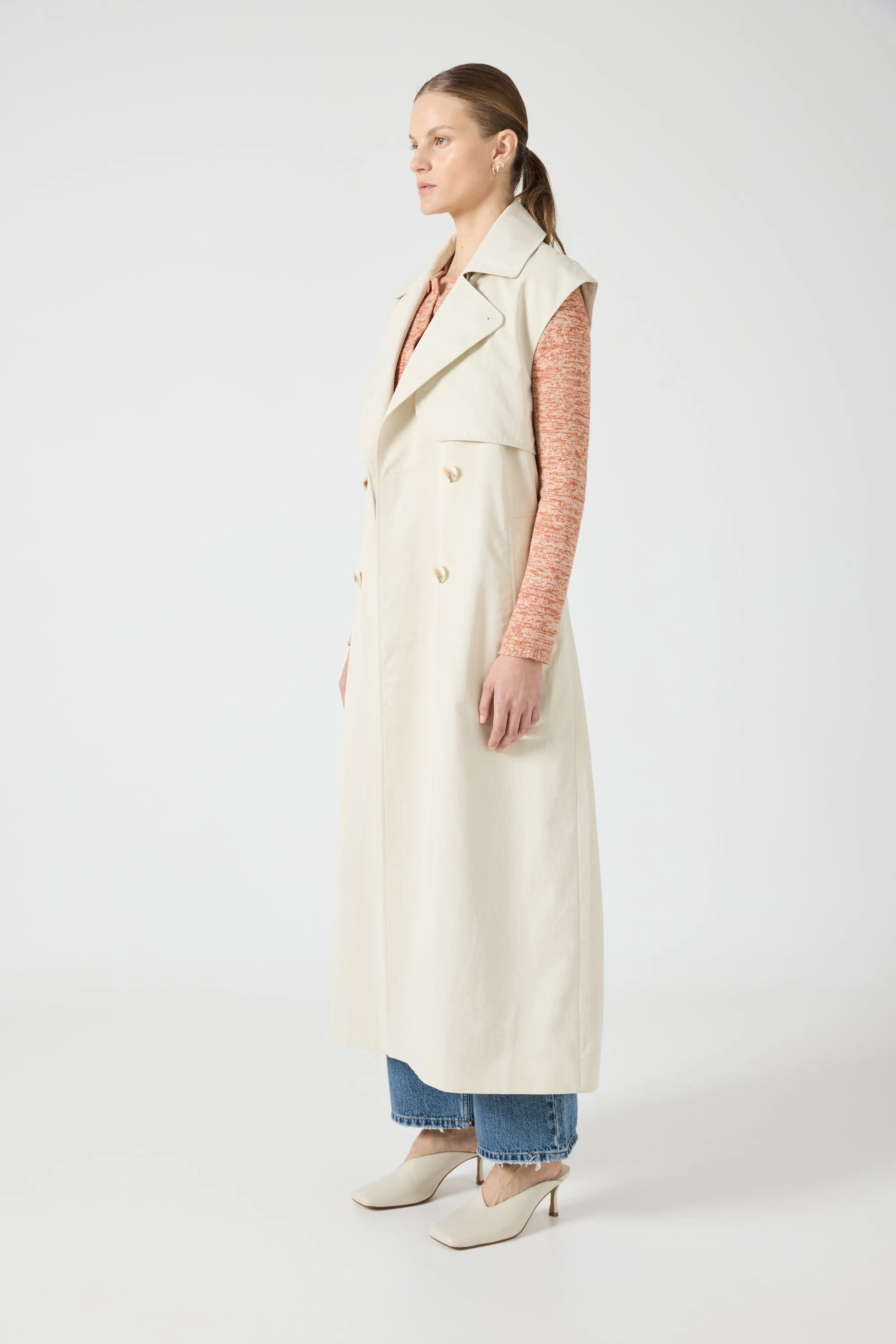 TRANSIT TRENCH VEST | DUST