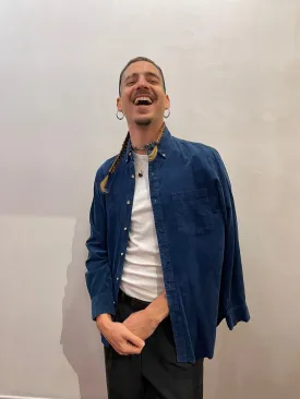 Vintage Blue Corduroy Shirt