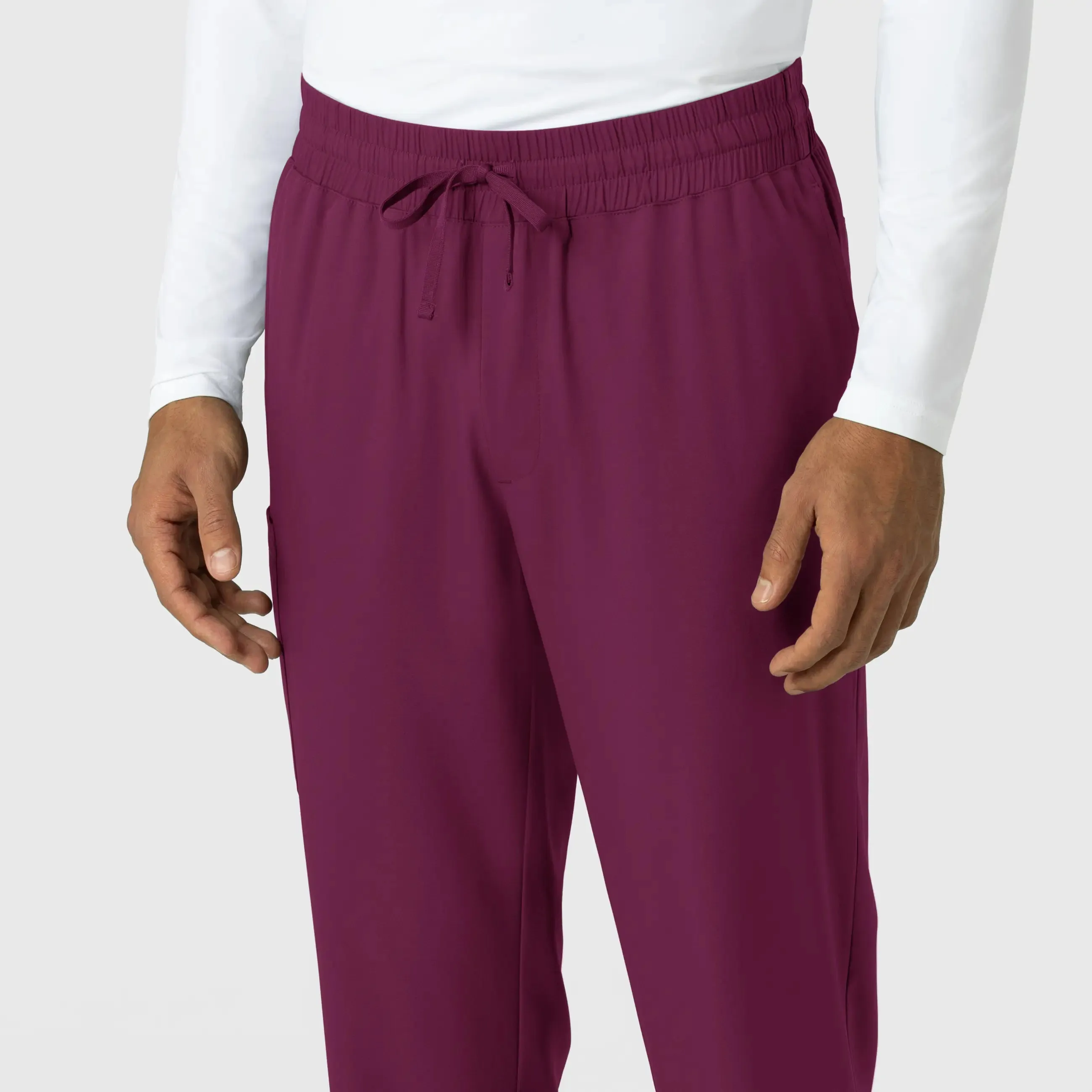 Wink Men's Straight Leg Scrub Pant - Wine