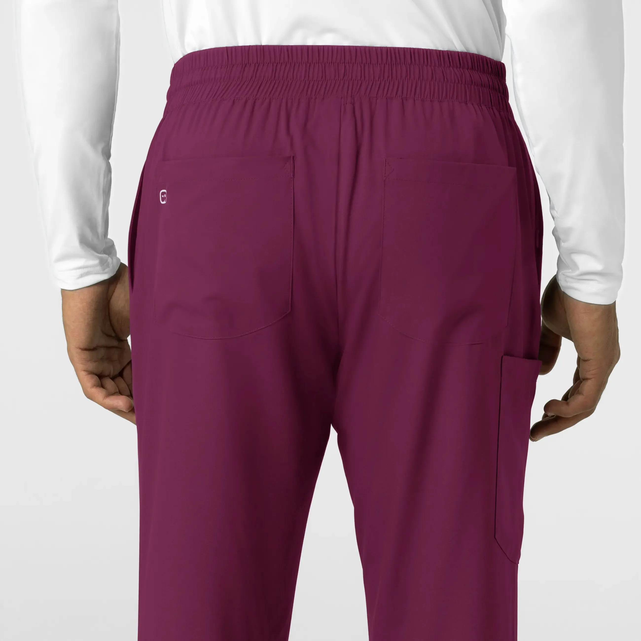 Wink Men's Straight Leg Scrub Pant - Wine