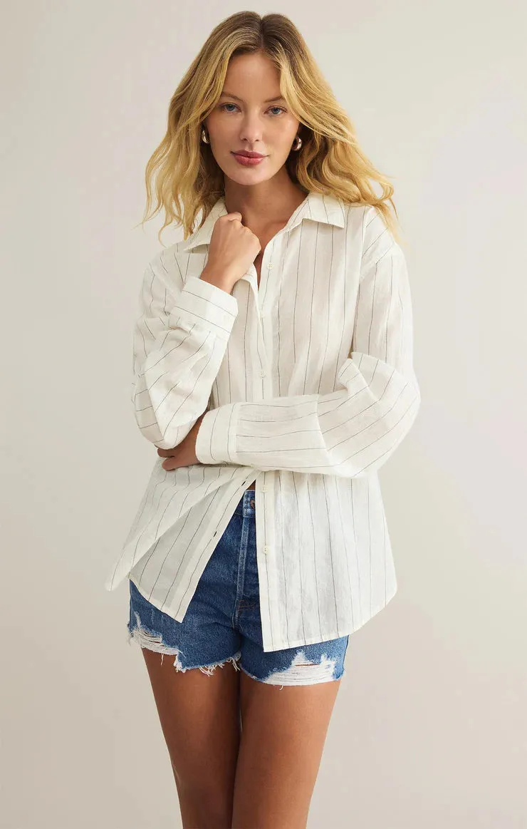 Z Supply Seaport Striped Shirt